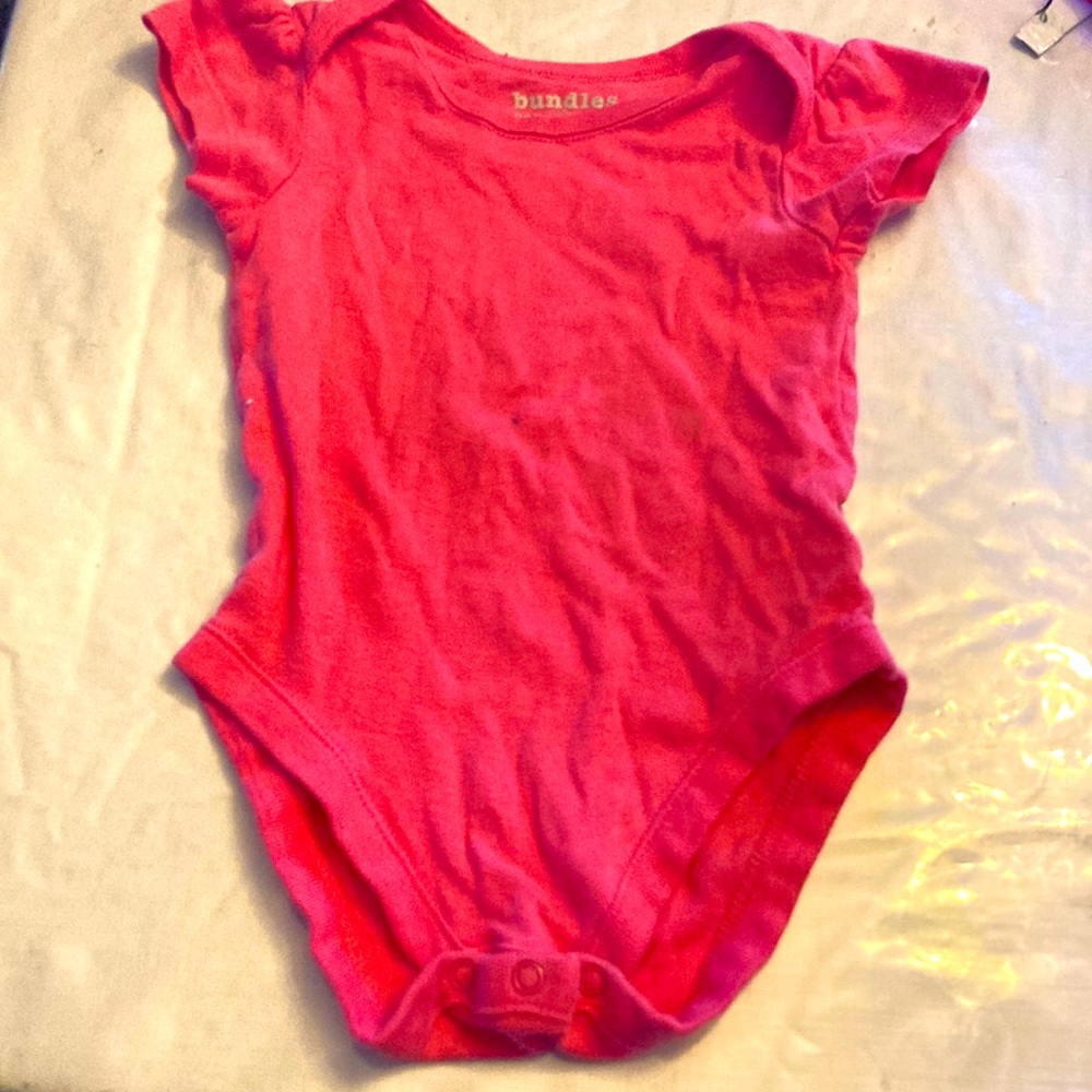 Bundles baby place pink onesie